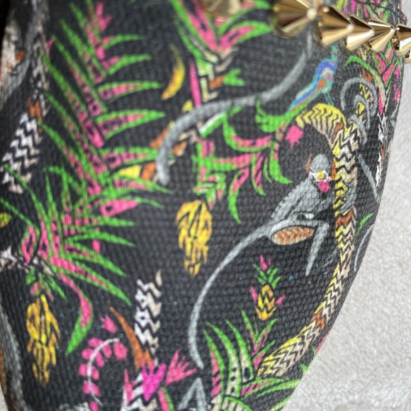 Christian Loubutin Canvas Studded Jungle Print Espadrilles - Picture 8 of 12